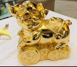 Tượng heo phong thủy - Xi Mạ Vina Gold Art - Công Ty TNHH Vina Gold Art